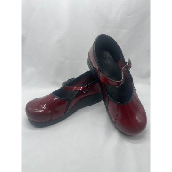 Dansko Marcelle Red Mary Clogs Womens Size EU 41 US 10 / 10.5 Jane Comfort Shoes - Picture 7 of 10